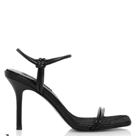 Aqua Alaya Strappy High Heel Sandals Black -8 - Picture 2 of 8